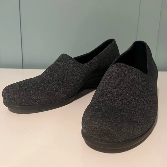 ECCO Felicia Women's Size EU 42 (US 11/11 1/2) Gray Stretch Slip On Wedge Shoes. - Picture 4 of 12